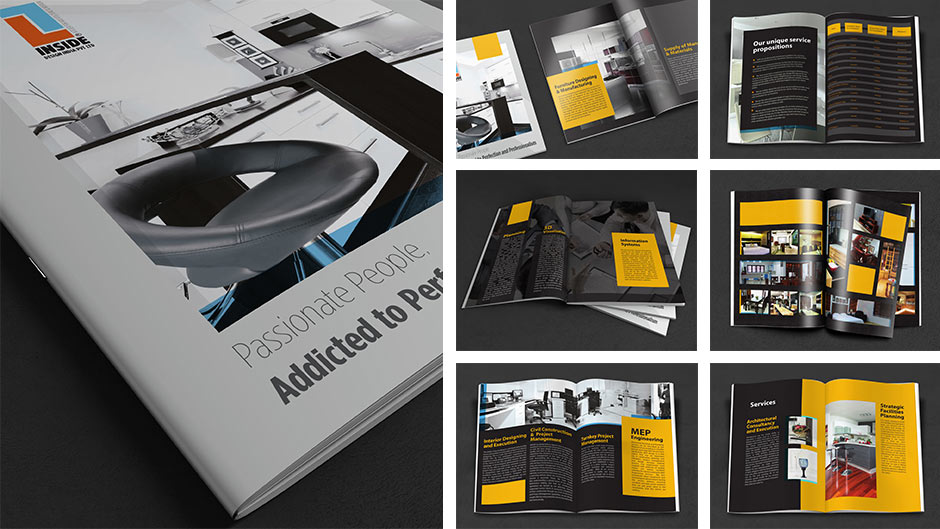 Branding done for Inside Interiors