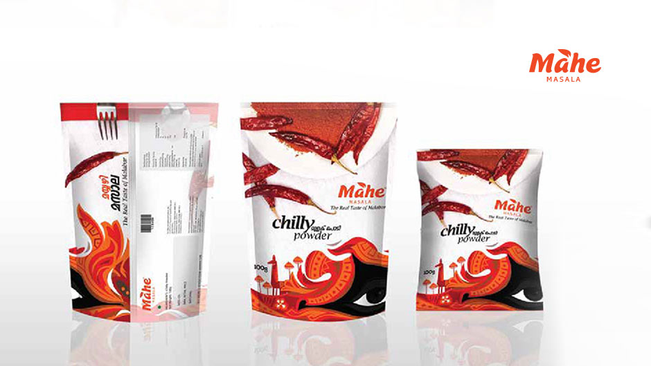 Illustration Art & Packaging Design for Mahe Masala