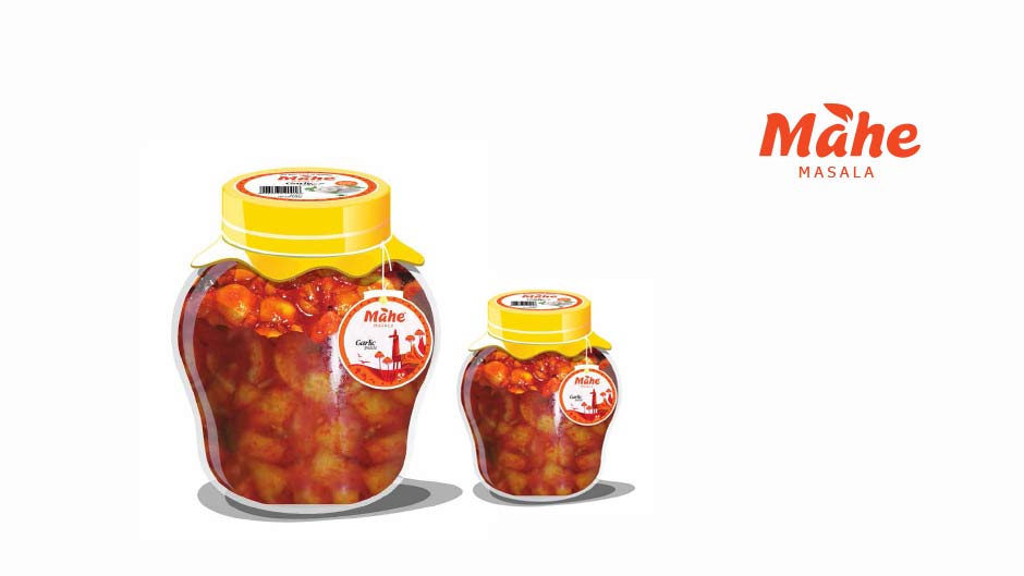 Illustration Art & Packaging Design for Mahe Masala